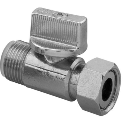 ROBINET ARCO CHASSE DROIT 1/4 TOUR 3/8 M CHROME