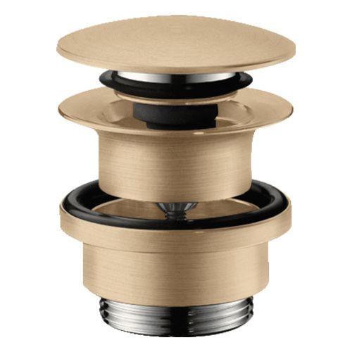 BONDE POUR LAVABO PUSH OPEN BRONZE BROSSE