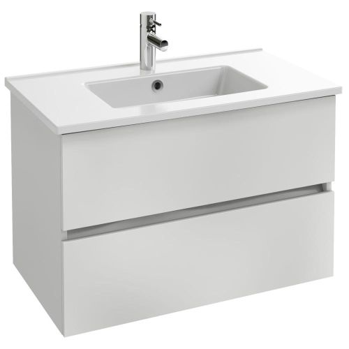 MEUBLE TOLBIAC 80 - 2 TIROIRS BLANC