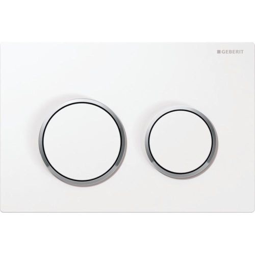 PLAQUE DE COMMANDE OMEGA 20 BLANC/CHR