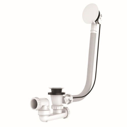 VIDAGE BAIGNOIRE À CÂBLE 650MM BLANC MAT