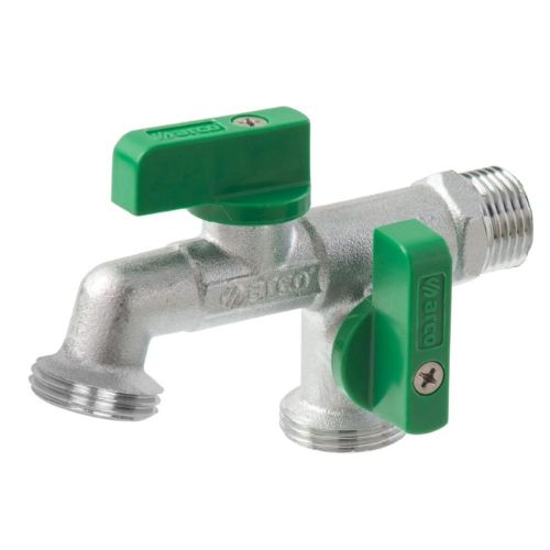 ROBINET ARCO DE JARDIN DOUBLE SORTIE 1/2 MALE -3/4M-3/4M