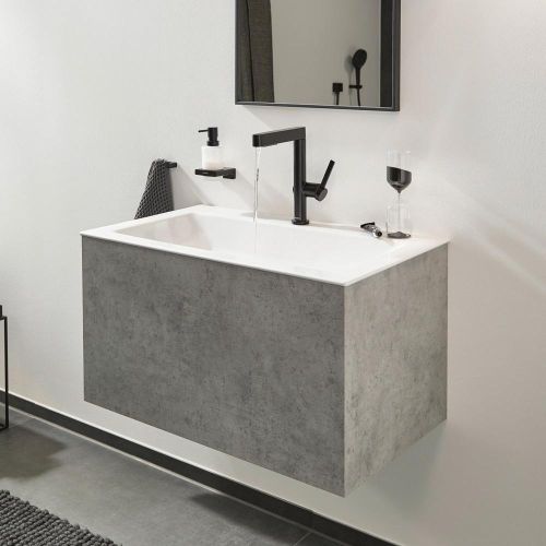 MITIGEUR DE LAVABO AVEC DOUCHETTE EXTRACTIBLE 2JETS NOIR