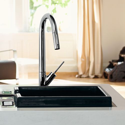 MITIGEUR CUISINE AVEC BEC EXTRACTIBLE CHROMÉ