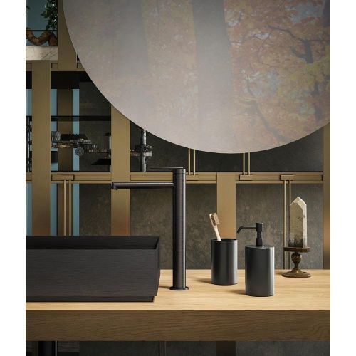 PORTE VERRE A POSER NOIR/ BLACK METAL BROSSE