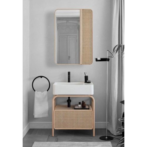 PORTE SERVIETTES ANNEAU NOIR MAT