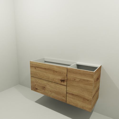 MEUBLE VILLAGE 120 - 2 TIROIRS+1 PORTE ROVERE MIELE GAUCHE