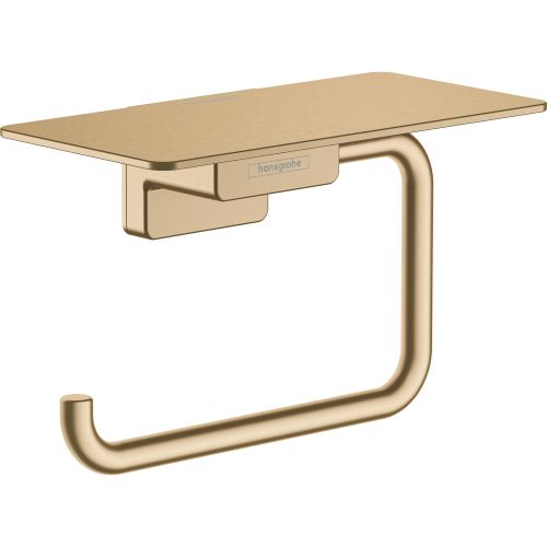 PORTE-PAPIER WC AVEC TABLETTE BRONZE BROSSE