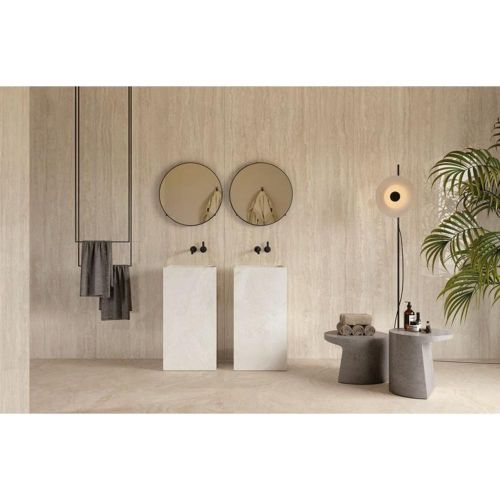 W UNIQUE TRAVERTINE MINIMAL CREAM NAT RT 120X120