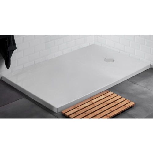 RECEVEUR BRIVE 80X80 BLANC