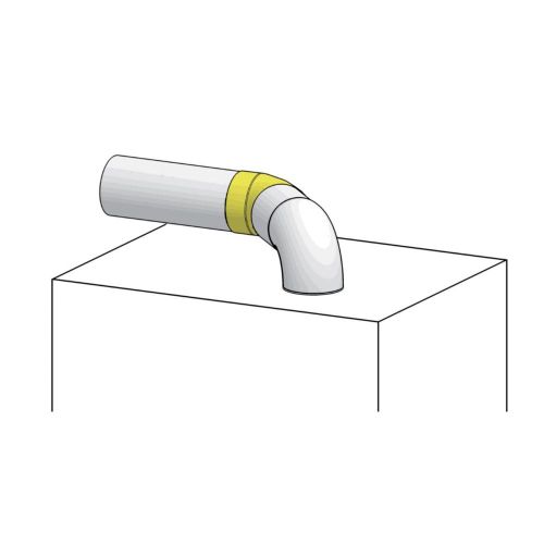 COUDE A 45Ø D.100 GREEN SORTIE HOR
