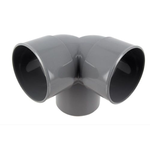 COUDE PVC DOUBLE EQUERRE 90° 100 MF
