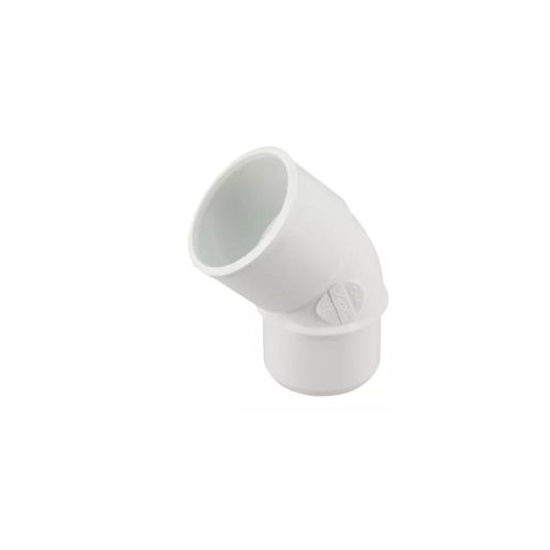 COUDE PVC EVAC 45° 40 MF BLANC