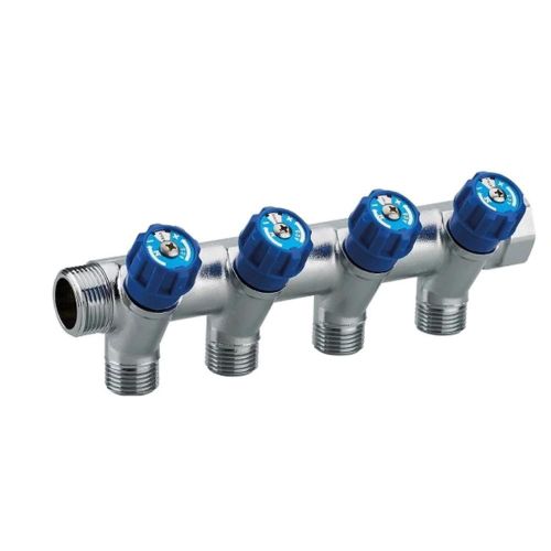 COLLECTEUR 4 DEPARTS + VANNE BLEU