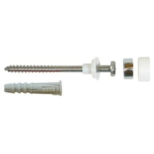 FIXATION DOUBLE CAPUCHON WC-BIDET 6/80 CHROME