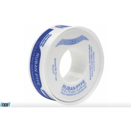 RUBAN TEFLON 12MM/0.075MM 12ML