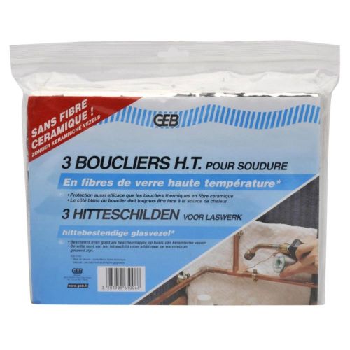 BOUCLIERS HAUTE TEMPERATURE SOUDURE - LOT DE 3