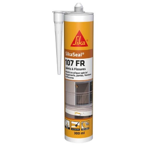 SIKASEAL 107 JOINT ET FISSURES BLANC 300 ML