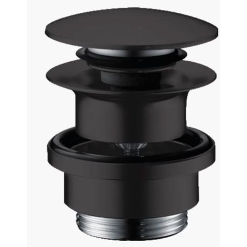 BONDE POUR LAVABO PUSH OPEN NOIR MAT