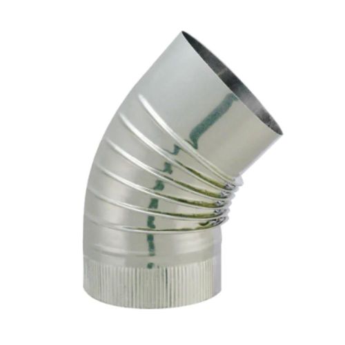 COUDE PLISSE INOX 304 45° D.153